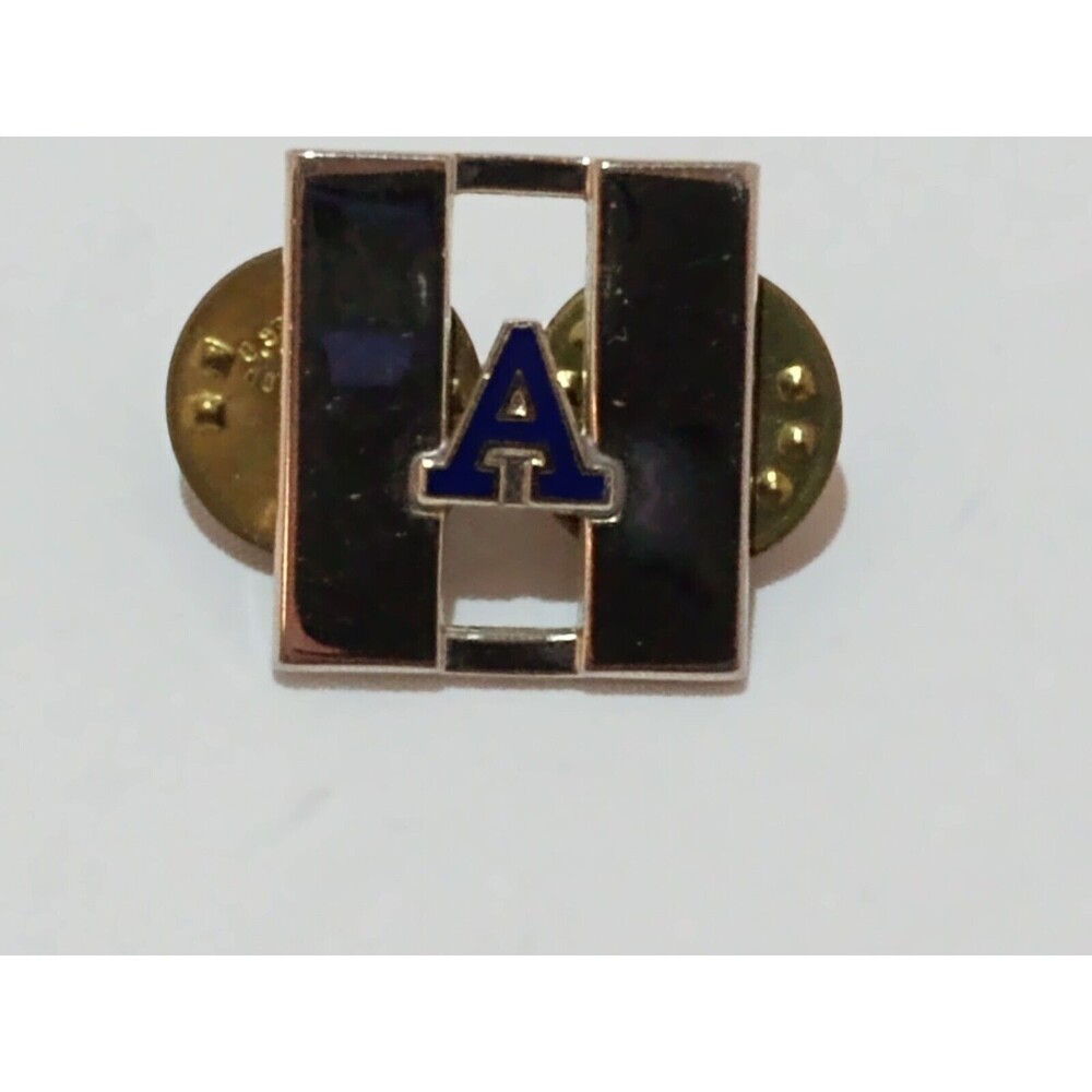 Vintage Coast Guard Auxiliary Flotilla Commander Badge Pin ~ 3/4 inch